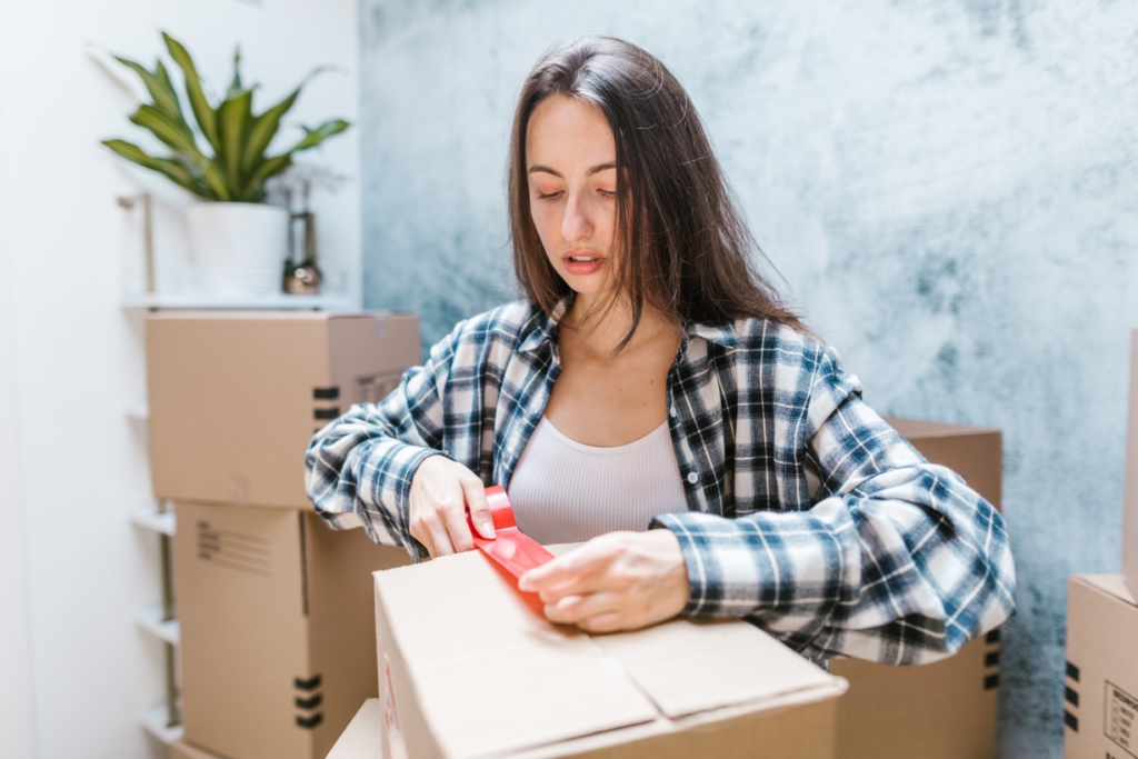 Woman-Packing-Boxes